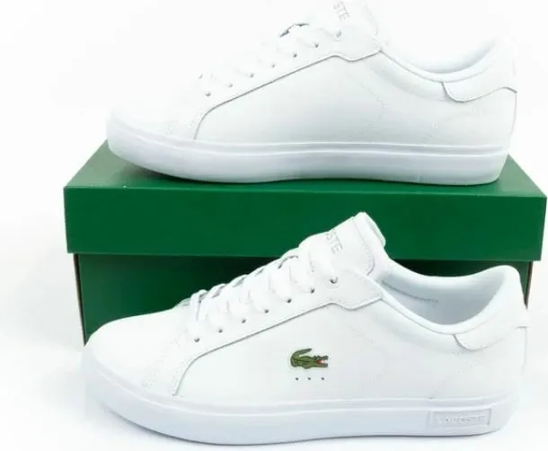 Këpucë për meshkuj Lacoste, të bardha - 10