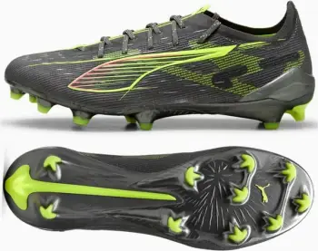 Atlete futbolli për meshkuj Puma, të hirtë
