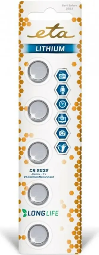 Bateri Eta Lithium CR2032