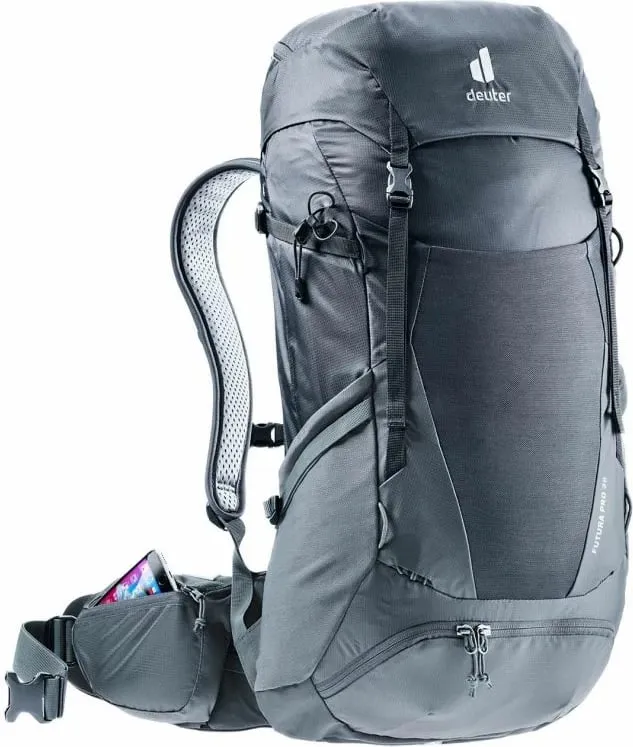 Çantë shpine Deuter, unisex, e zezë - 4