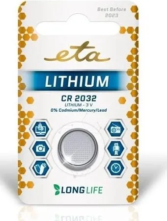 Bateri Eta Lithium CR2032 - 1