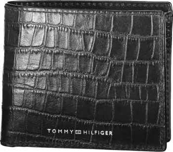 Portofol Tommy Hilfiger meshkuj, i zi