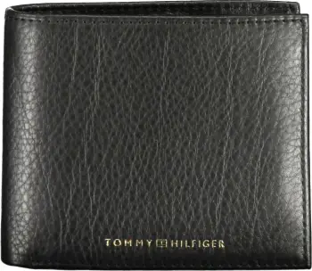 Portofol për meshkuj TOMMY HILFIGER, i zi