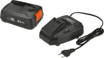 Set karkikues dhe bateri Gardena P4A PBA 14906-20, 18V/45, 2.5Ah, të zi