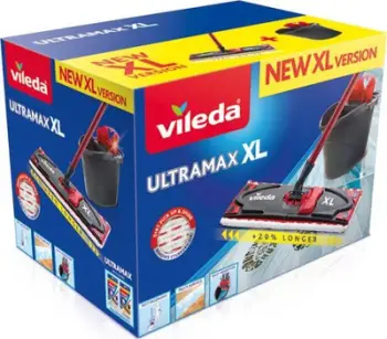 Shtupë jorrotulluese Vileda Ultramax XL Box (160932) + kova, e kuqe