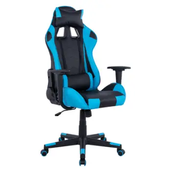 Karrige gaming 68×67×130 cm (HM1137.08), zezë/ kaltër