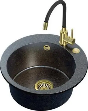 Set lavaman dhe rubinet Steiner Art James 210, 510x200 mm, i zi