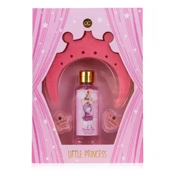 Set Accentra Little Princess - xhel dushi 80 ml + balsam për buzë 2 x 3 g + sfungjer