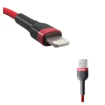 MS CABLE USB-A 2.0 -> LIGHTNING,2m, red