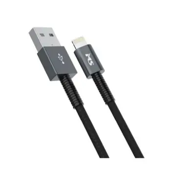 MS CABLE USB-A 2.0 -> LIGHTNING, 1m, black
