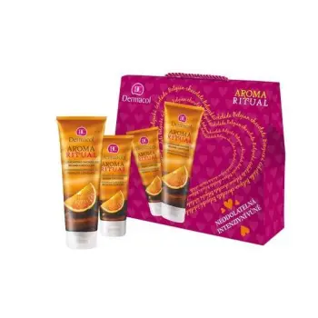Set kozmetik Dermacol Belgian Chocolate III., xhel dushi 250 ml + krem për duar 100 ml