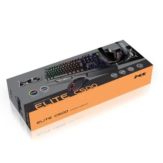 Set MS Gaming ELITE C500 4në1, (tastierë + maus + mauspad + kufje) - 6