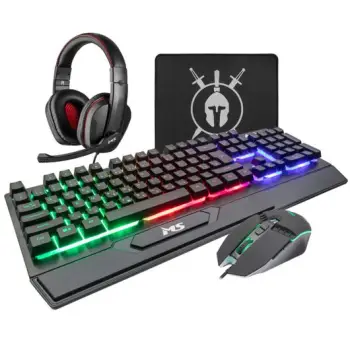Set MS Gaming ELITE C500 4në1, (tastierë + maus + mauspad + kufje)