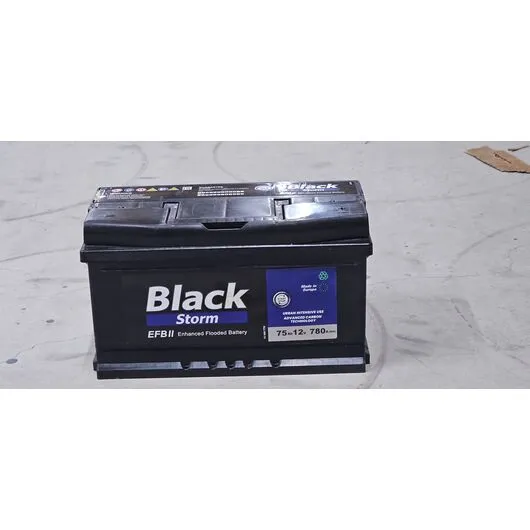 BATERI BLACK STORM EFB 12V 75AH/570-382 - 1