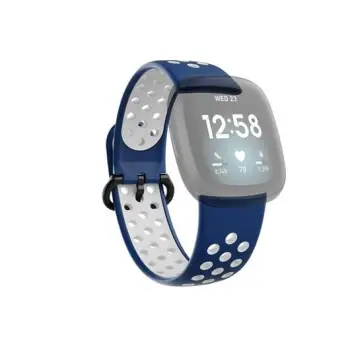 Rripa ore Hama Sport për Fitbit Versa 3/4/Sense blu e erët