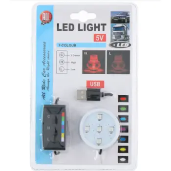 Dritë LED me dirigjues (7ngjyresh), USB