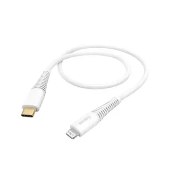 Kabllo Hama Fast Charge, USB-C në lightning, 1,5m, e bardhë