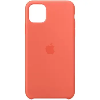 Case Silicon per Apple Iphone 11 pro max - Ngjyrë portokalli