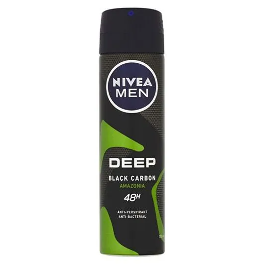 Deodorant Nivea Men Deep Carbon Amazonia, 150 ml - 1