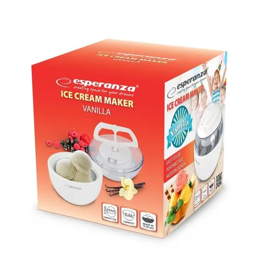 Pajisje për përgatitje të akullores Esperanza VANILLA EKI001, e bardhë - 4