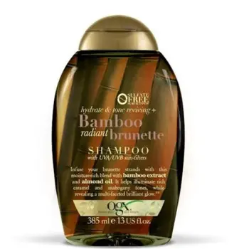 Shampo për flokë OGX Brunette Bamboo, 385 ml