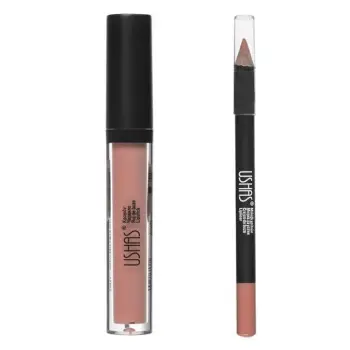 Buzëkuq mat i lëngshëm &amp; laps buzësh rozë nude 3.8ml