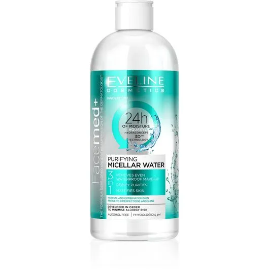 Uje Micellar Eveline FACEMED+PURIFYING MIC.WATER400ML - 1