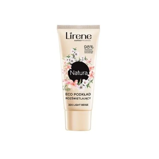 Pudër e lëngshme Lirene Natura Eco 320 bezhë e lehtë, 30ml - 1
