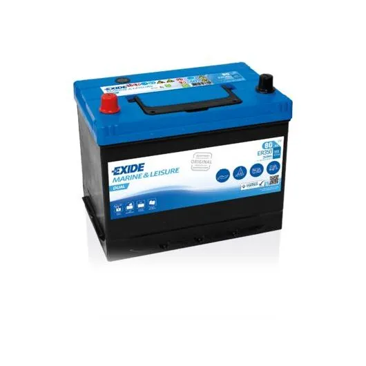Bateri për Invertor EXIDE 12V 80Ah/510A DUAL - 4