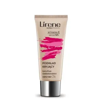 Krem pudër Lirene COMPLETE COVERAGE, Warm Beige 24, 30 ml