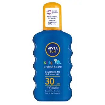 Sprej mbrojtës ndaj diellit Nivea Sun Kids Protect & Care 30 SPF, 200 ml