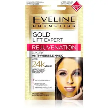 Maske per fytyre Eveline GOLDLIFT ANTI-W.MASK3IN1 7ML