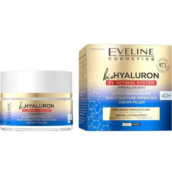 Krem dhe filler per fytyre Eveline BioHyaluron 3x Retinol System Ultra Moisturising 40+ /50ml