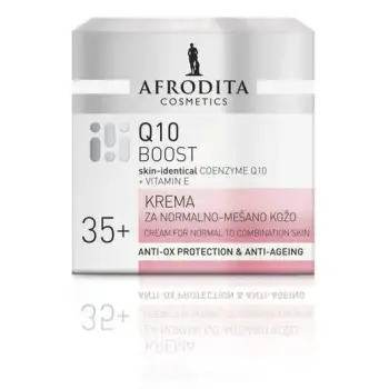 Krem Afrodita Q10 Boost 35 +, për lëkurë të kombinuar, 50 ml