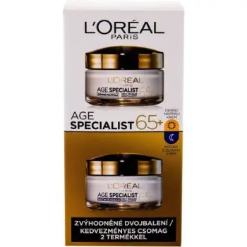 Set L'oreal - krem dite dhe nate, Age Specialist 65+, 2 x 50 ml