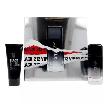 Set Eau De Parfum Carolina Herrera 212 Vip Black 100 ml + xhel dushi 100 ml