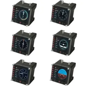 Kontroller Logitech Pro Flight Instrument Panel PC me kabllo / e zezë