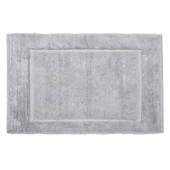 Qilim dekorues dimëror pambuku gri me kornizë me reliev 100x70cm