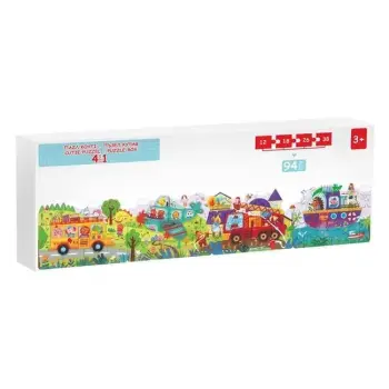 Pazëll Grow Up me figura transporti, kafshë dhe mjete (94 copë) 4 në 1