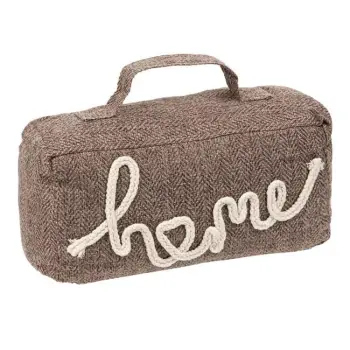 Ndalesa e derës kafe ngjyrë bezhë me dorezë "Home"
