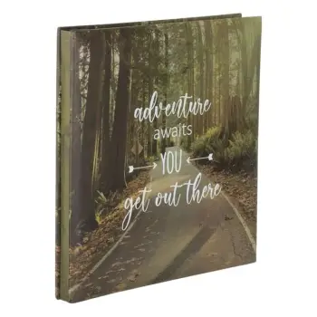 Albumi fotografik i pyllit "Adventure Awaits You Get Out There" 27x28.7cm - 15F
