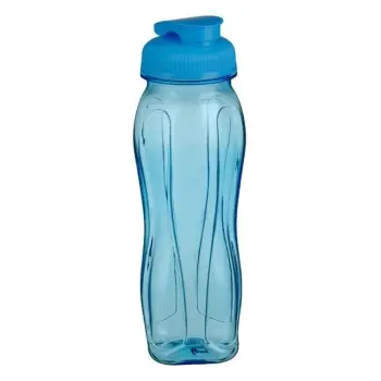 Shishe sportive plastik në ngjyrë blu transparente - 750ml