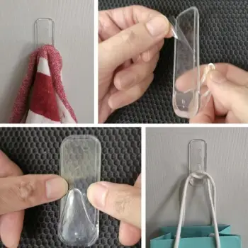 Varëse muri transparente me ngjitëse 3x8cm - 2 cop