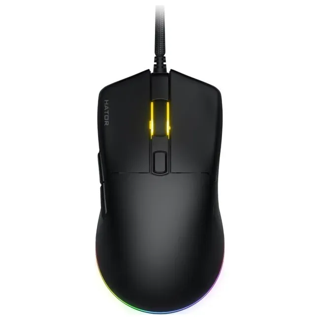Maus Hator Pulsar 3 HTM610, RGB, me kabllo, i zi - 1