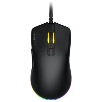Maus Hator Pulsar 3 HTM610, RGB, me kabllo, i zi