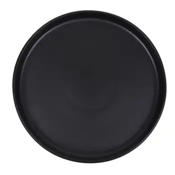 Pjatë servirjeje ushqimi qeramike e zezë "Nordic" 26.5cm