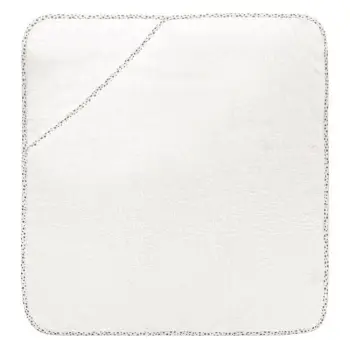 Peshqir banjo pambuku e bardhë me yje 75x75cm
