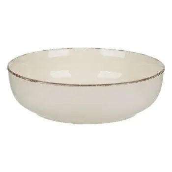Pjatë servirje e thellë bezhë stili Nordic 20cm
