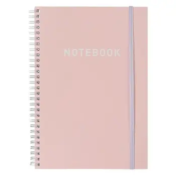 Fletore B5 spirale me roze gome 2-te - 80 faqe