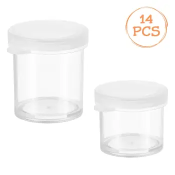 Set me kuti organizuese mini transparente me kapakë në 2 madhësi - 14 copë